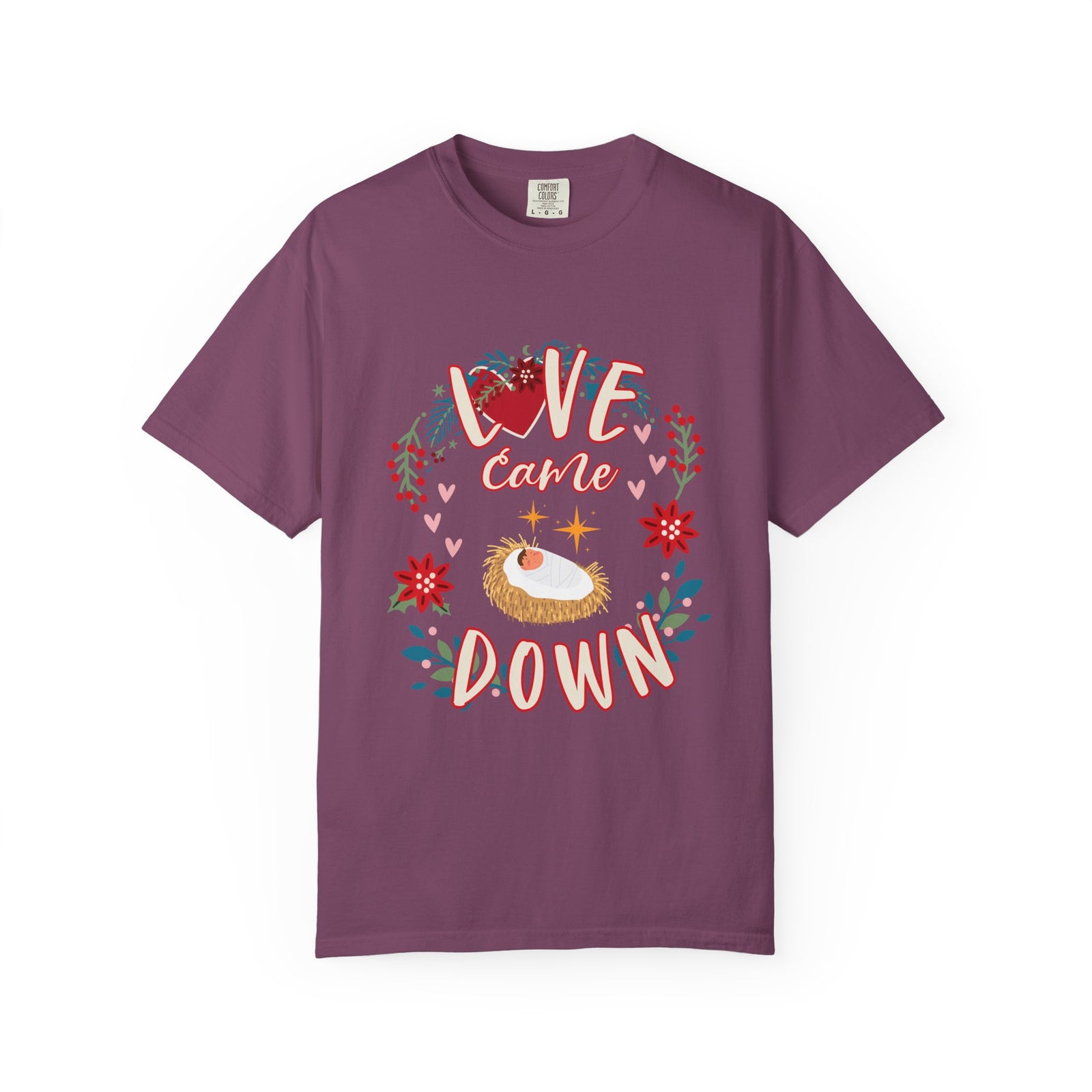 Love Came Down Christmas T-Shirt Christian Graphic Tee
