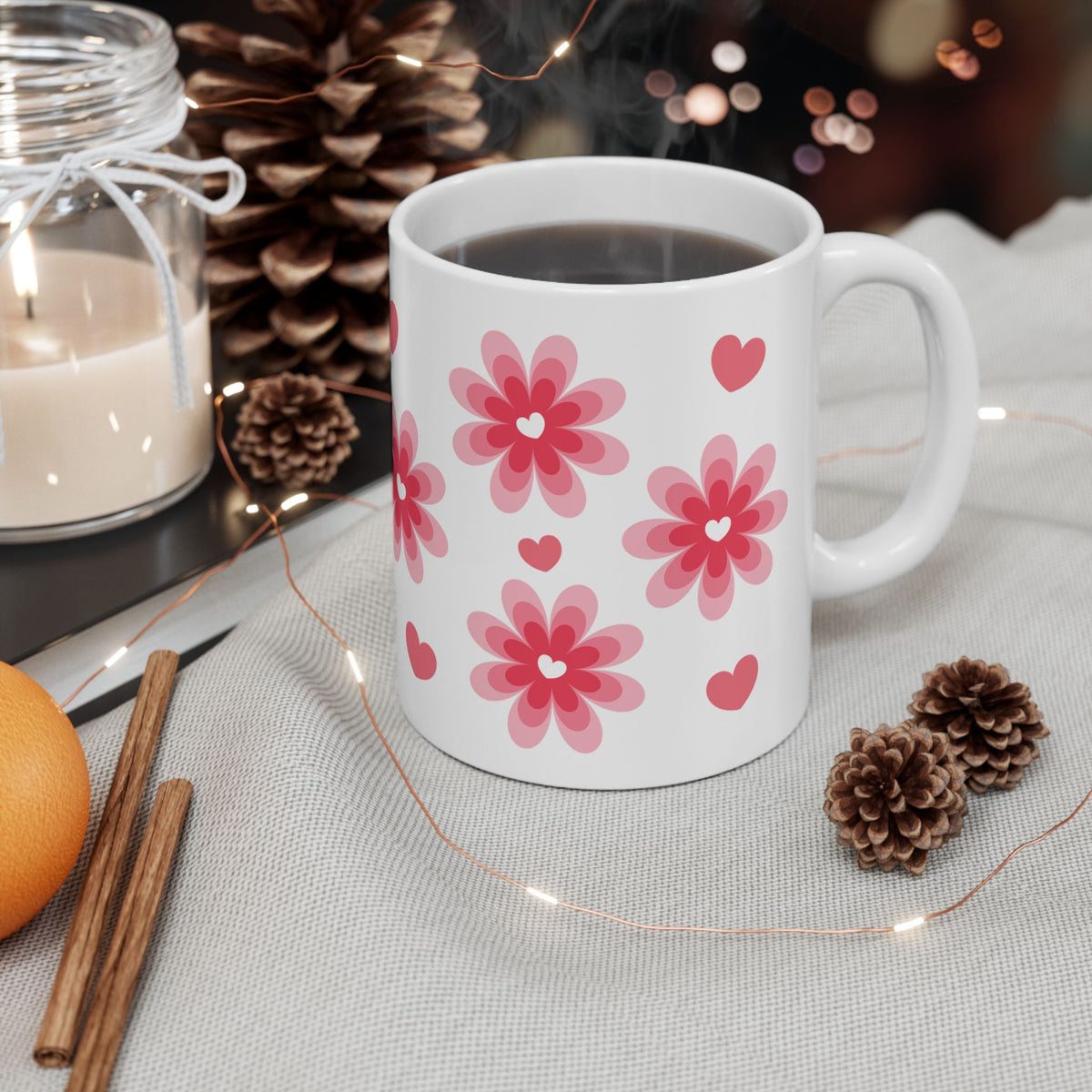 Love Bloom Mug — Cute Valentine’s Day Coffee Cup (11oz & 15oz) - Sydney So Sweet
