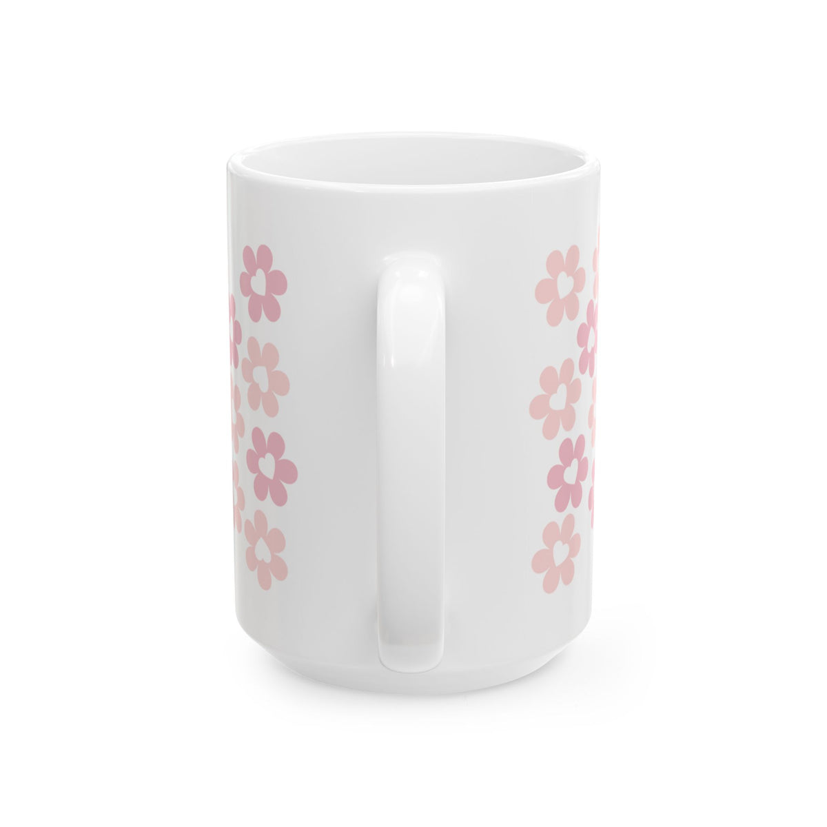 Pink Heart Daisies Mug — Cute Valentine’s Day Coffee Cup (11oz & 15oz) - Sydney So Sweet