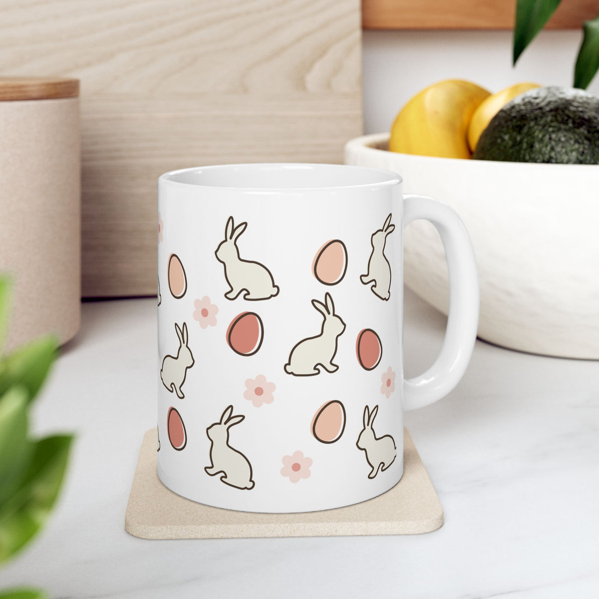 Sweet Bunny Cute Ceramic Mug Coffee Cup (11oz & 15oz)