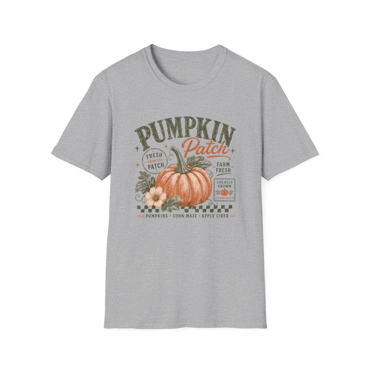 Pumpkin Patch T-Shirt Vintage Farm Fresh Fall Graphic Tee
