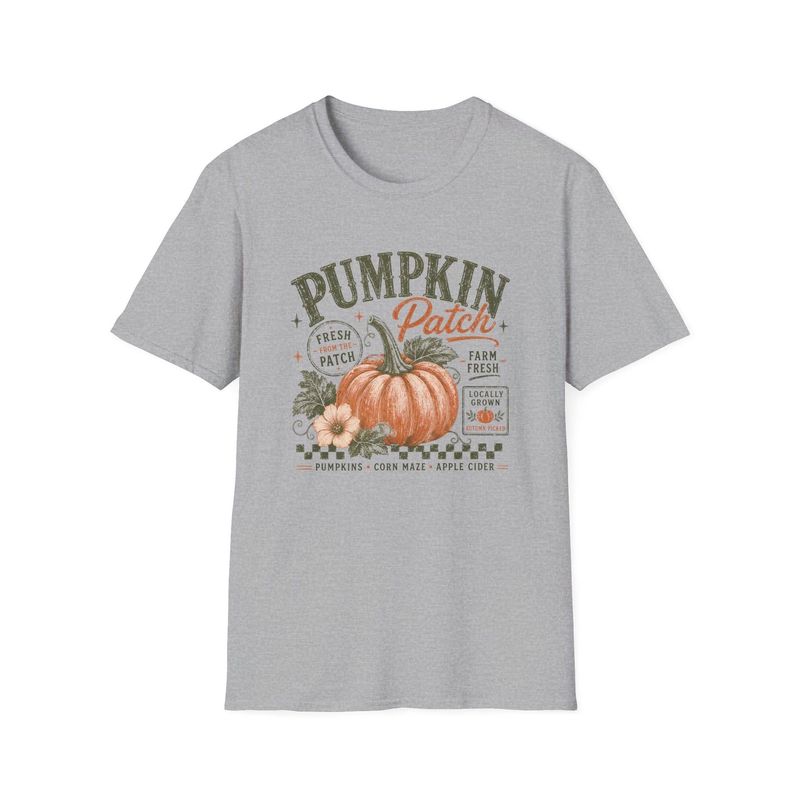 Pumpkin Patch T-Shirt Vintage Farm Fresh Fall Graphic Tee