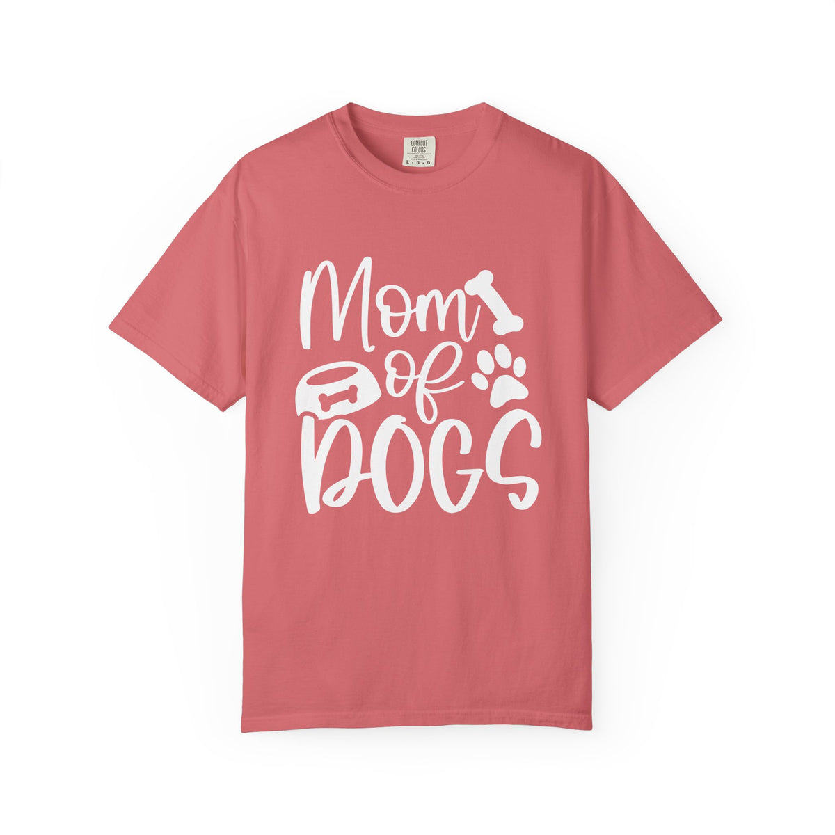 Mom of Dogs Bowl & Bone T-Shirt Cute Dog Mom Graphic Tee