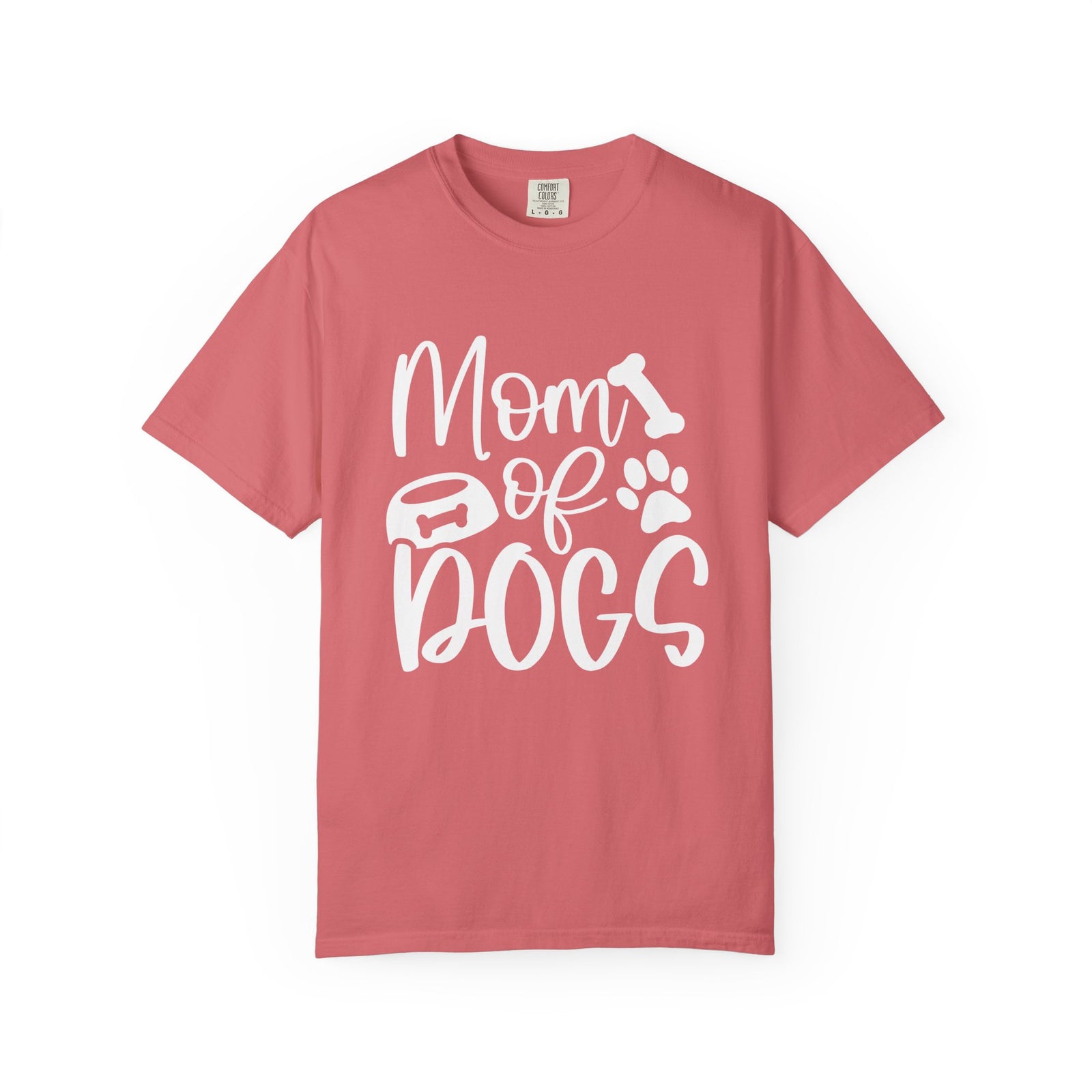 Mom of Dogs Bowl & Bone T-Shirt Cute Dog Mom Graphic Tee