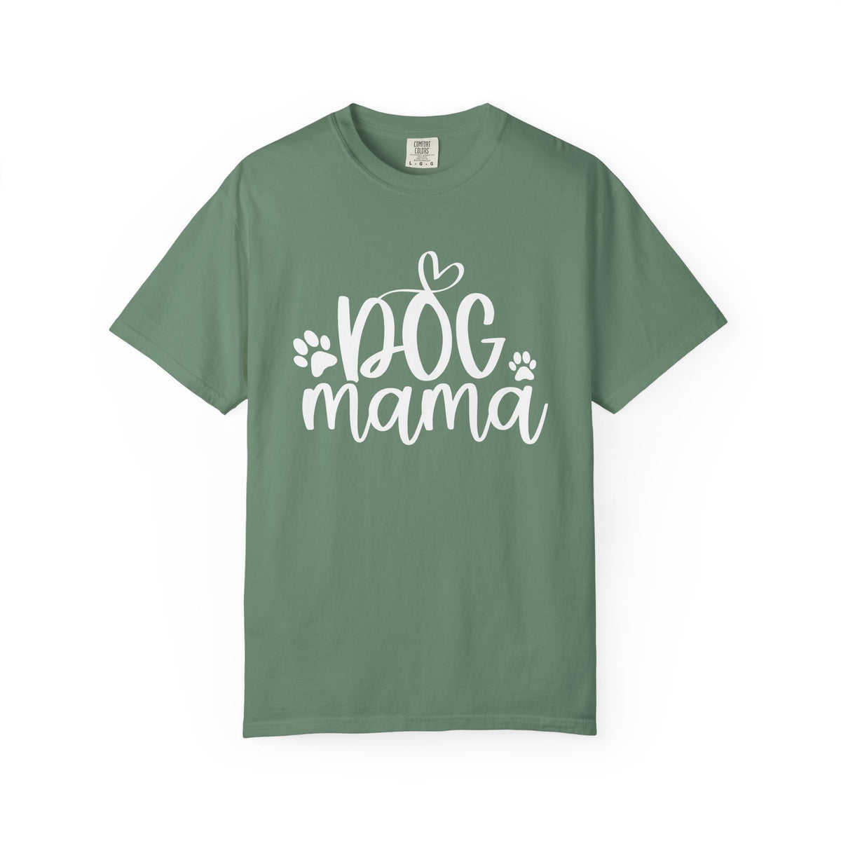 Dog Mama Heart Paws T-Shirt Cute Dog Mom Graphic Tee