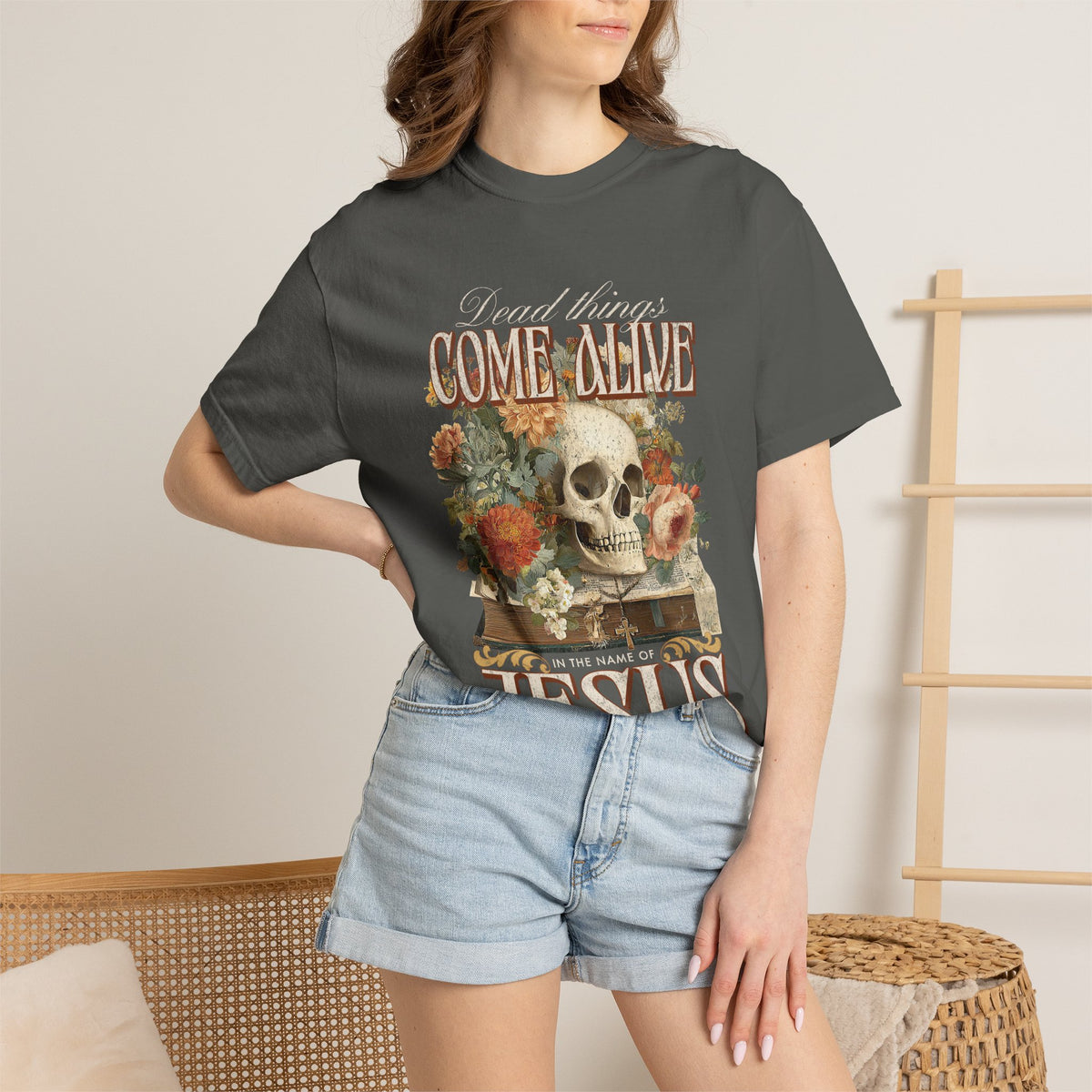 Come Alive in the Name of Jesus Graphic T-Shirt Christian Graphic Tee