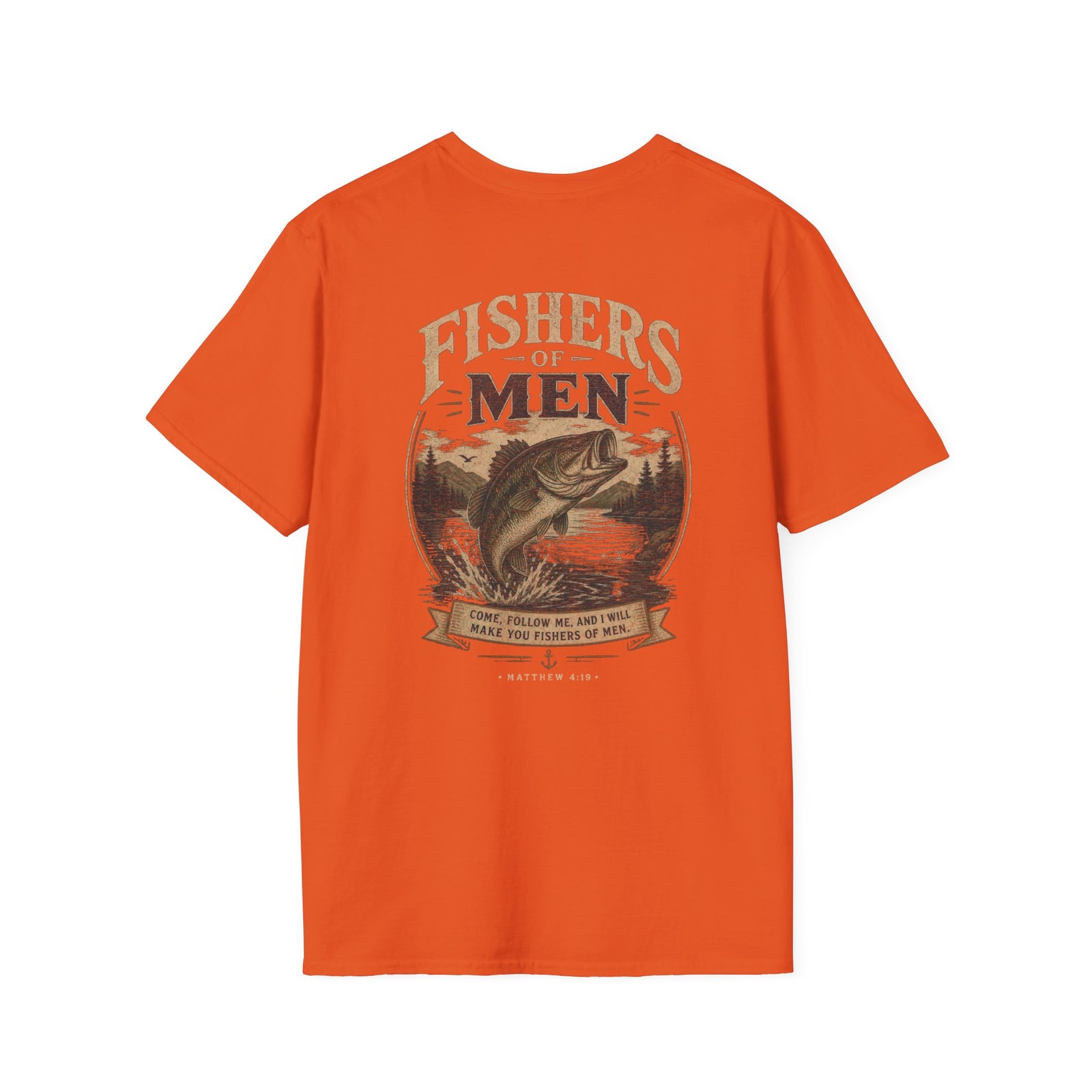 I Will Make You Fishers of Men T-Shirt Christian Men's Outdoor Tee