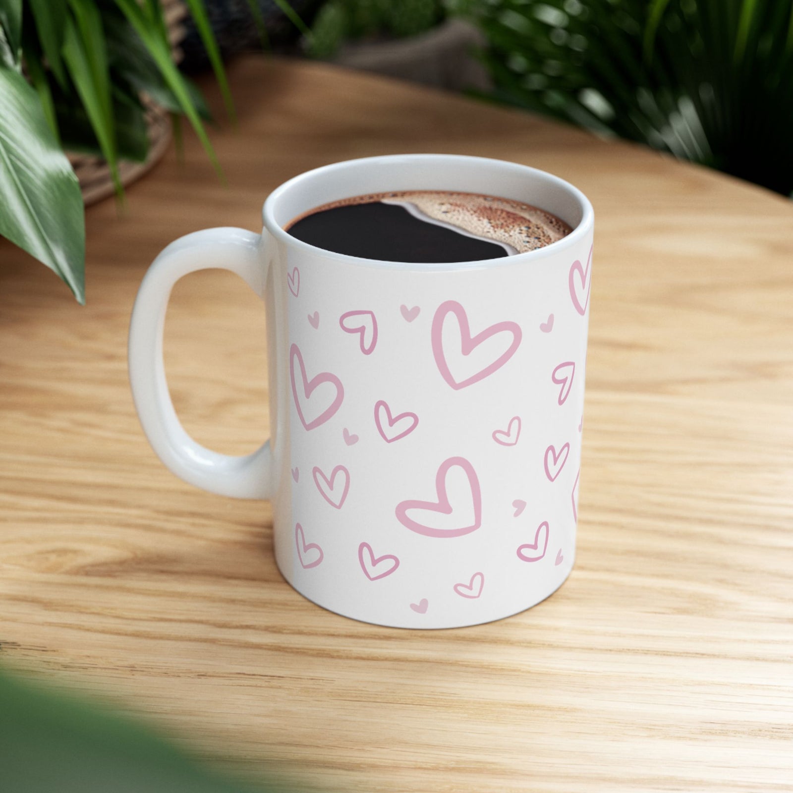 Heart Confetti Mug — Cute Valentine’s Day Coffee Cup (11oz & 15oz)