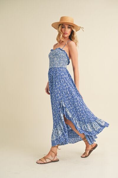Aemi + Co Ditsy Floral Ruffled Hem Maxi Cami Dress - Sydney So Sweet