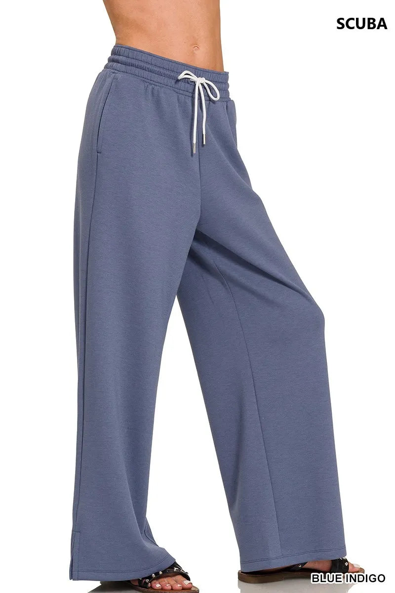Zenana Scuba Drawstring Pants - Sydney So Sweet