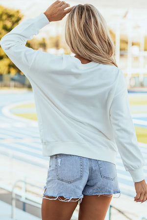 Round Neck Long Sleeve Sweatshirt - Sydney So Sweet