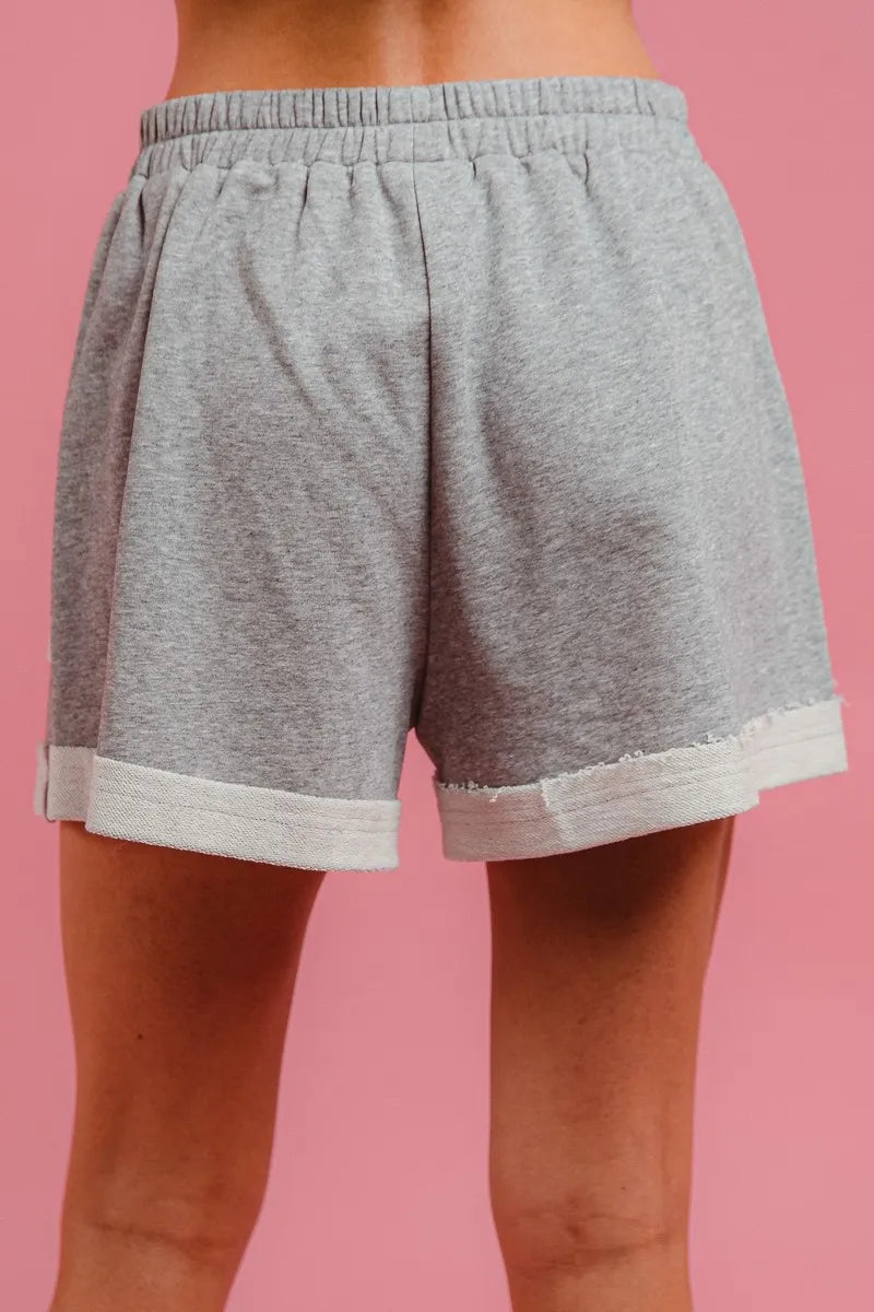 BiBi French Terry Knit Shorts with Side Pocket - Sydney So Sweet