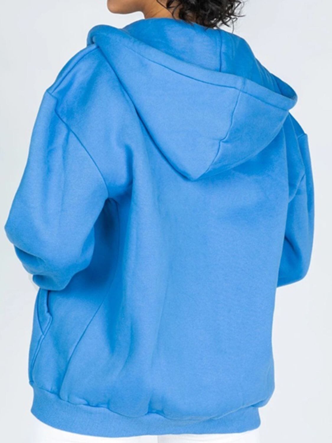 Zip-Up Drawstring Hoodie - Sydney So Sweet