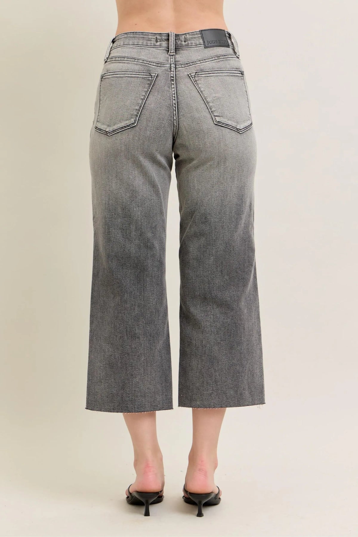 Judy Blue Full Size Wide Leg Capris Jeans Plus Size - Sydney So Sweet