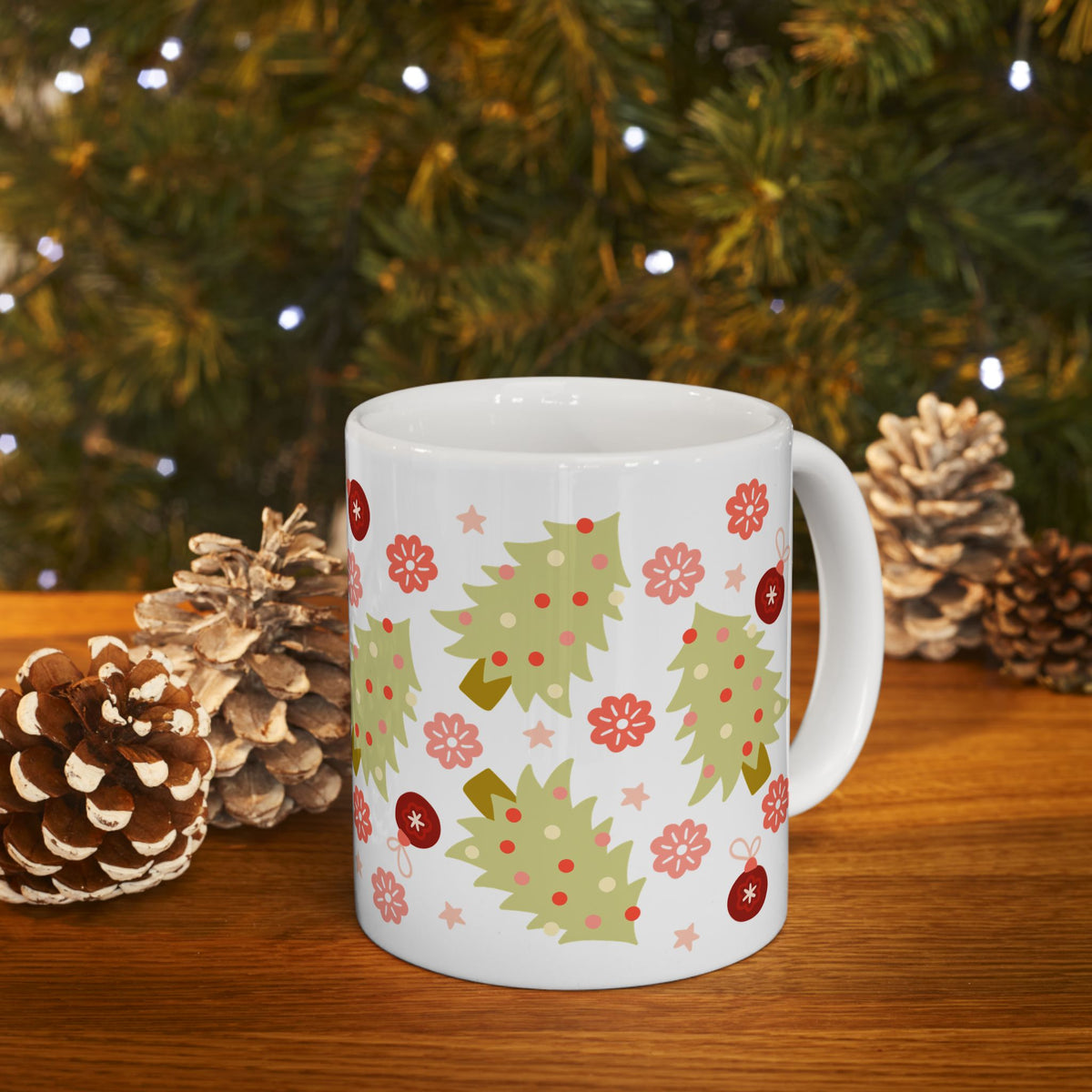 90's Christmas Ceramic Mug Coffee Cup (11oz & 15oz)