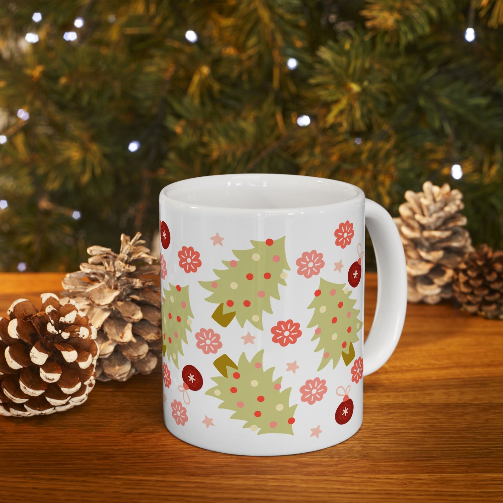 90's Christmas Ceramic Mug Coffee Cup (11oz & 15oz)