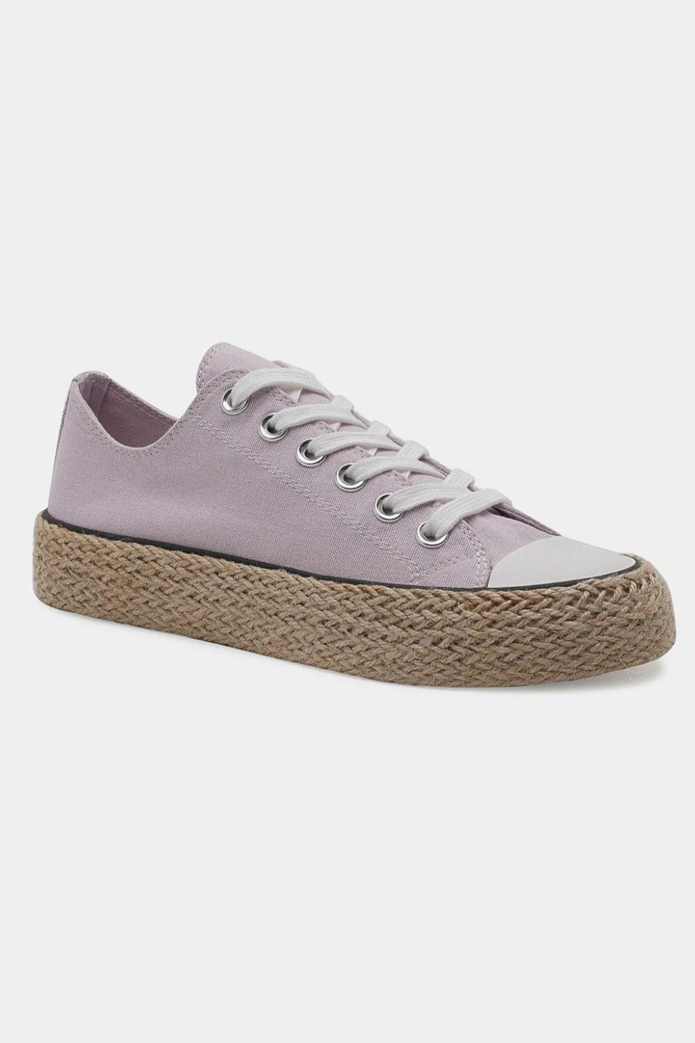 Beast Fashion Lace Up Woven Espadrille Sole Sneakers - Sydney So Sweet