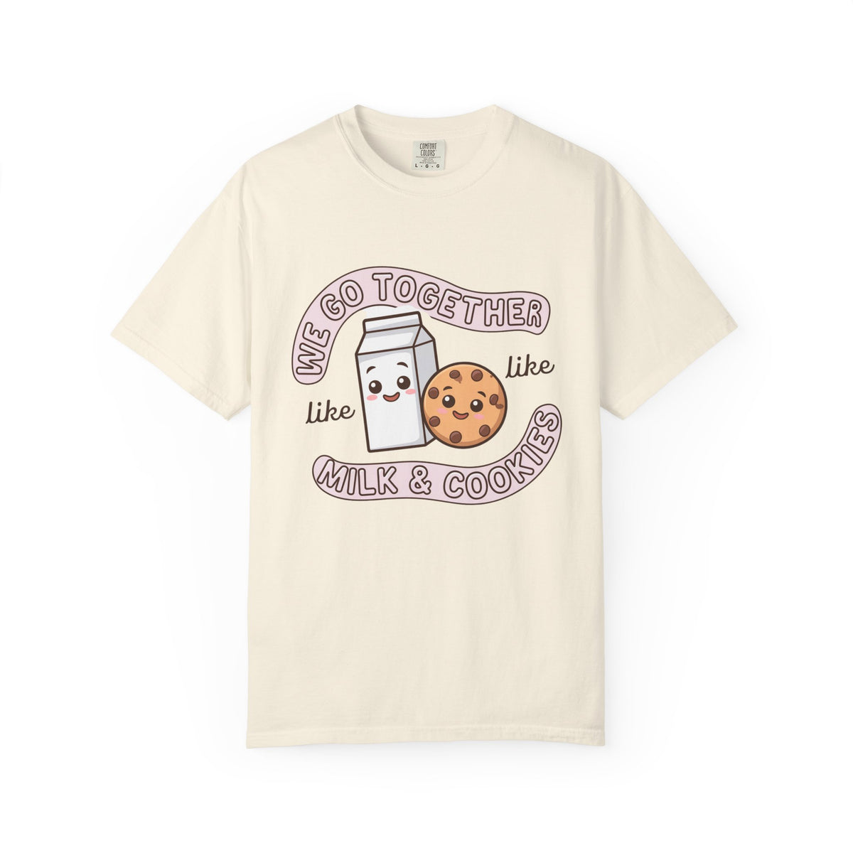 We Go Together Like Milk & Cookies Graphic T-Shirt Unisex Short Sleeve Tee - Sydney So Sweet