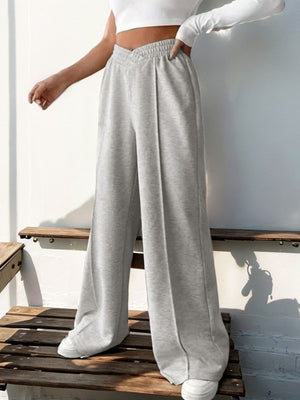 Elastic Waist Wide Leg Pants - Sydney So Sweet