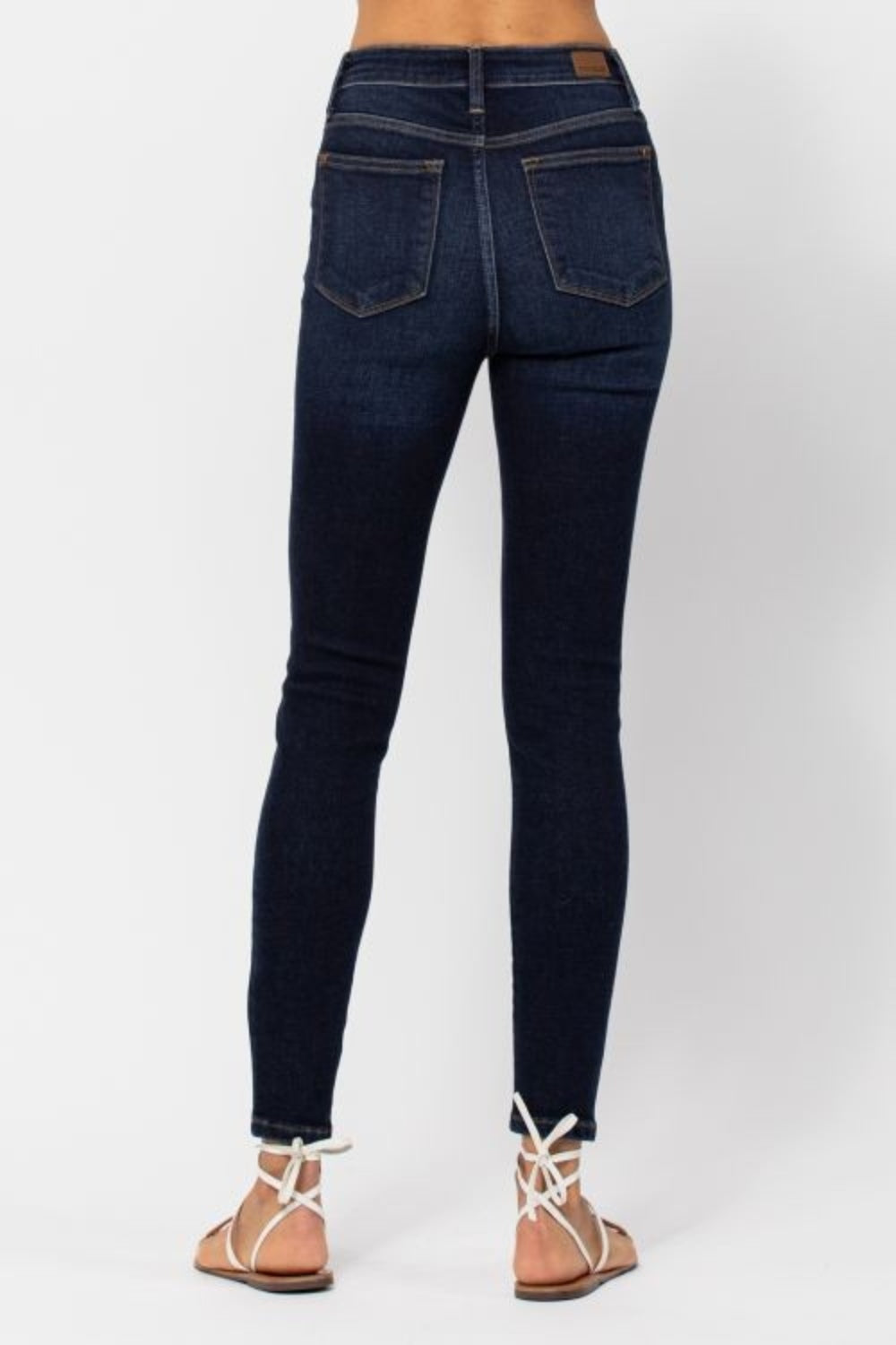 Judy Blue Full Size High Waist Handsand Skinny Jeans - Sydney So Sweet