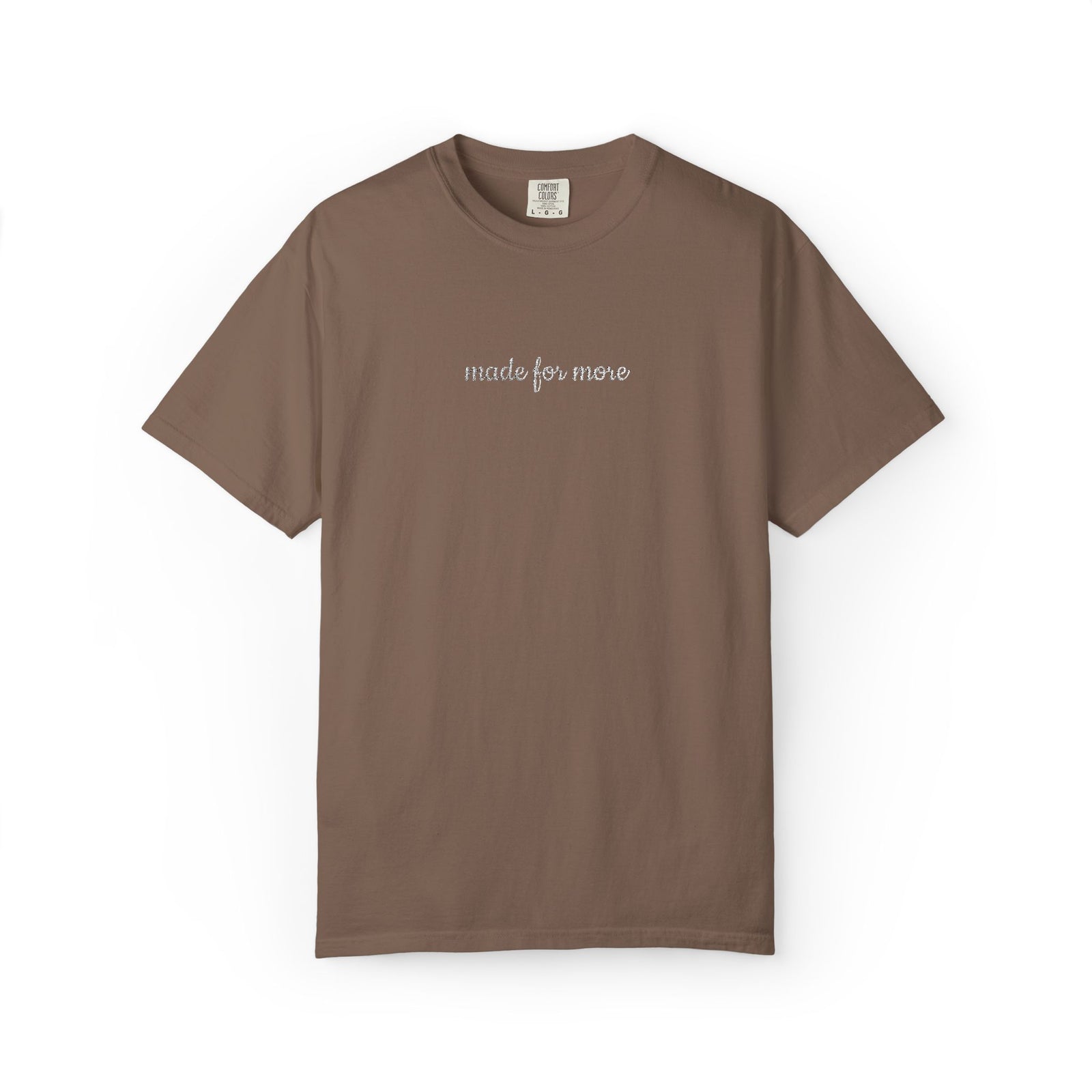 One More Chapter Embroidered Script Tee Book Lover T-Shirt