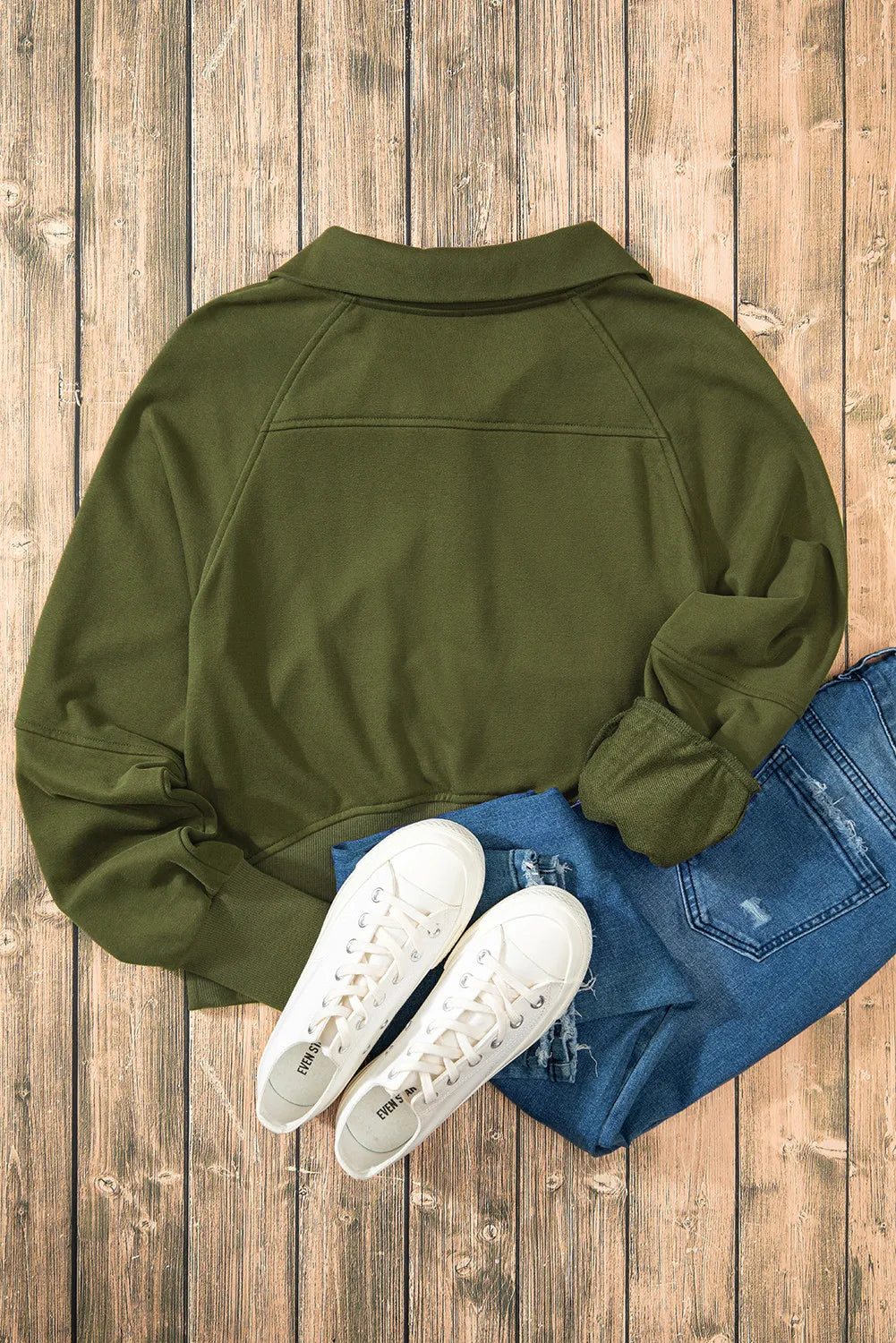 Half Zip Long Sleeve Sweatshirt - Sydney So Sweet