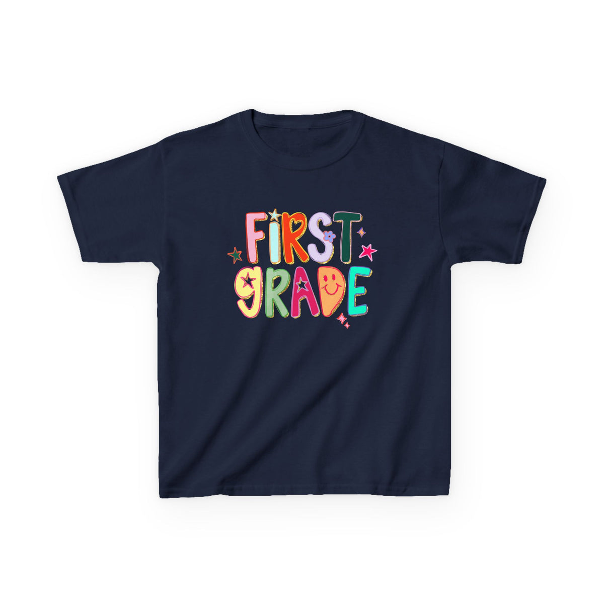 First Grade Kids T-Shirt Cute & Colorful Back to School 1st Grade Tee