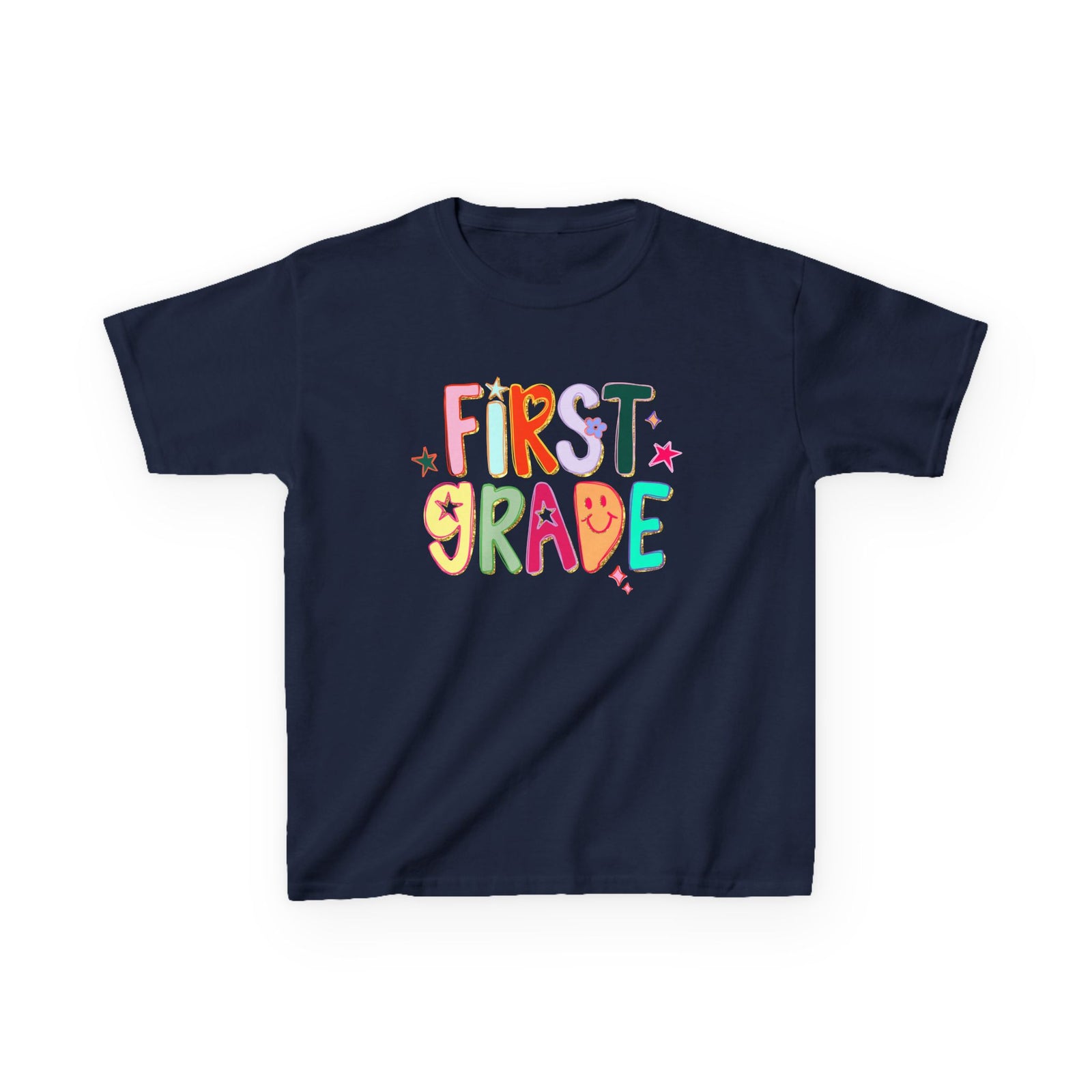 First Grade Kids T-Shirt Cute & Colorful Back to School 1st Grade Tee