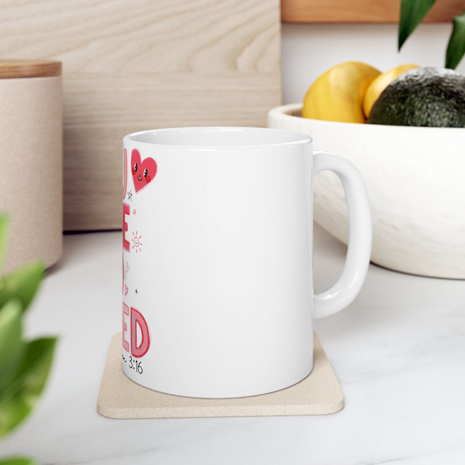 You Are So Loved John 3:16 Cute Ceramic Mug Coffee Cup (11oz & 15oz) - Sydney So Sweet