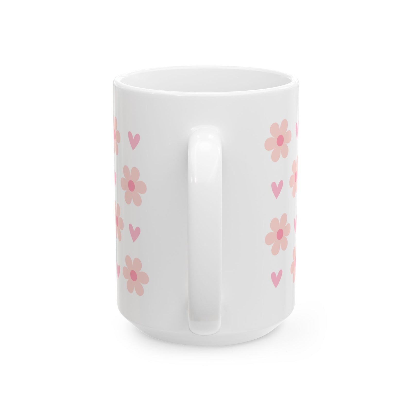 She Is Strong Proverbs 31:25 Ceramic Mug — Floral Inspirational Christian Coffee Cup (11oz/15oz)