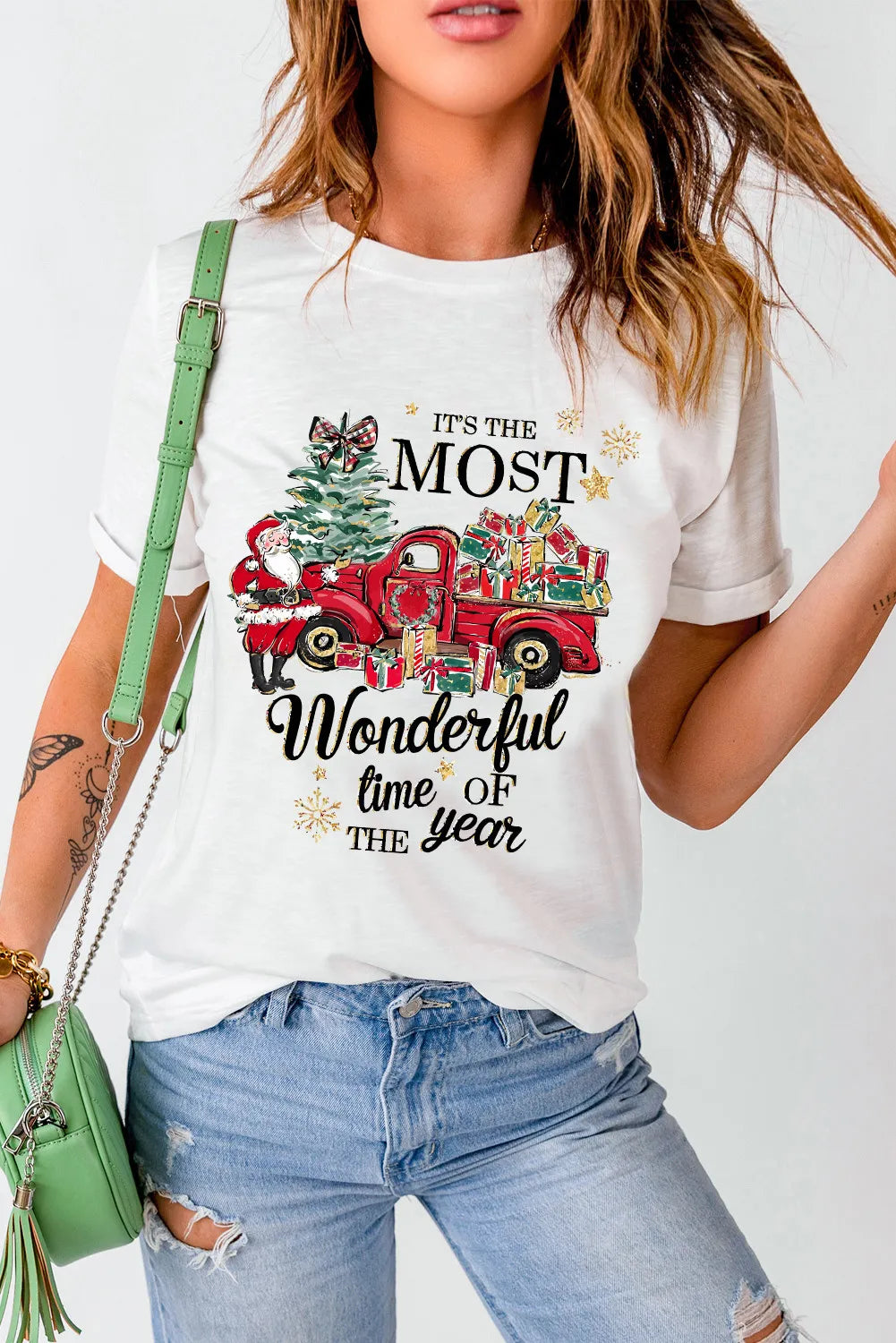 The Most Wonderful Time of the Year Women&#39;s Short Sleeve Graphic T-Shirt - Sydney So Sweet