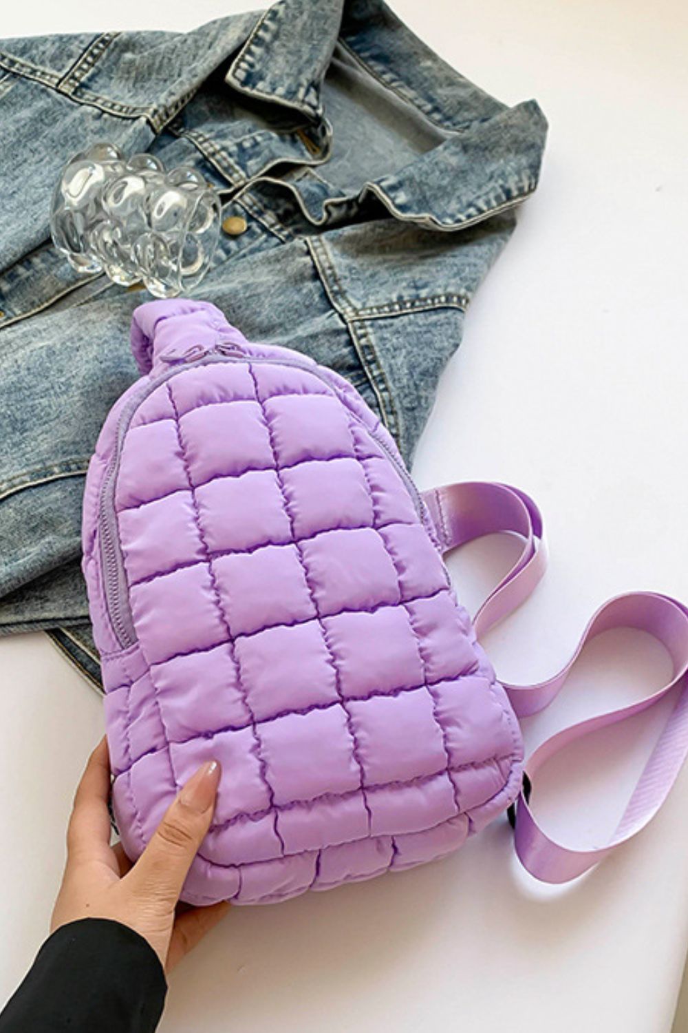 Quilted Nylon Crossbody  Bag - Sydney So Sweet