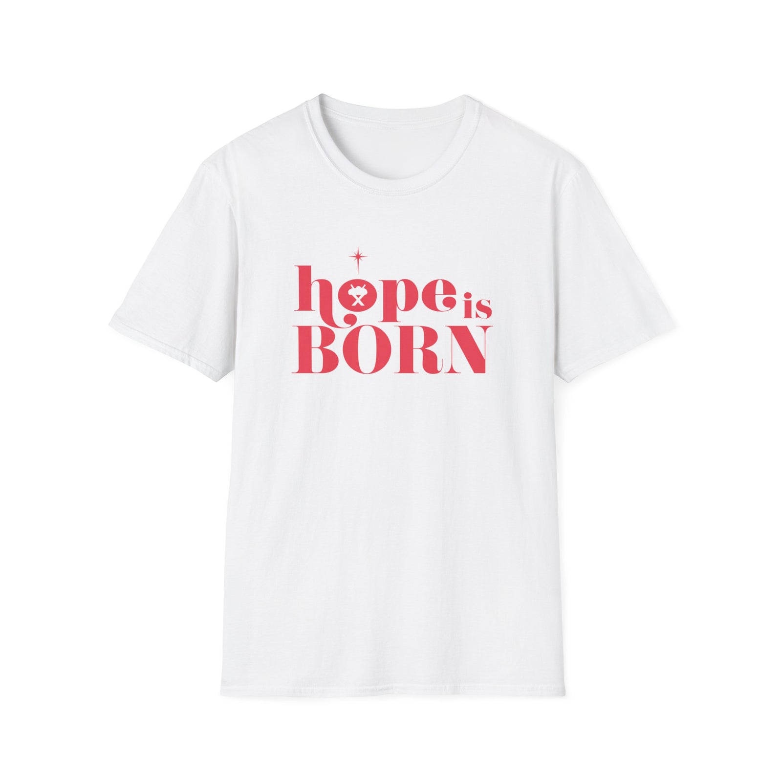 Hope is Born Nativity Tee Christmas Season Christian T-Shirt