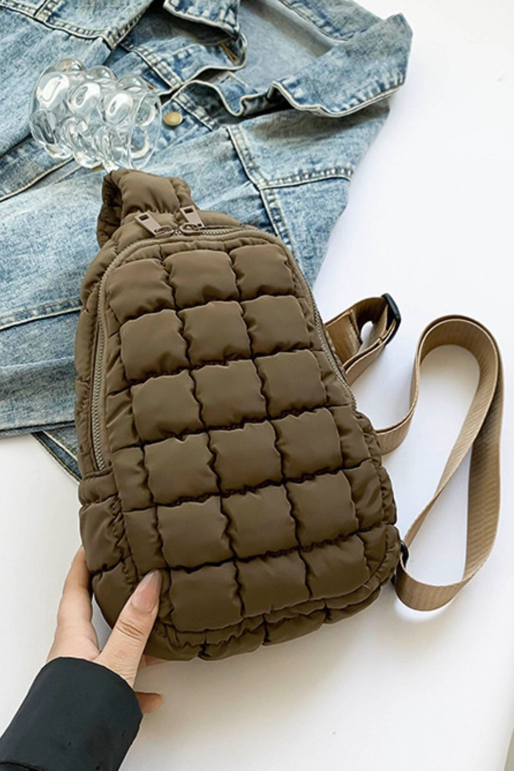 Quilted Nylon Crossbody  Bag - Sydney So Sweet