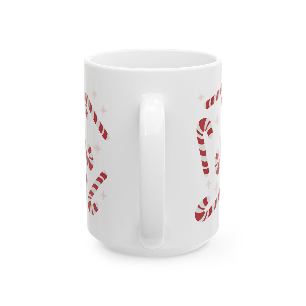 Candy Cane Cute Ceramic Drink Mug Coffee Cup (11oz & 15oz)