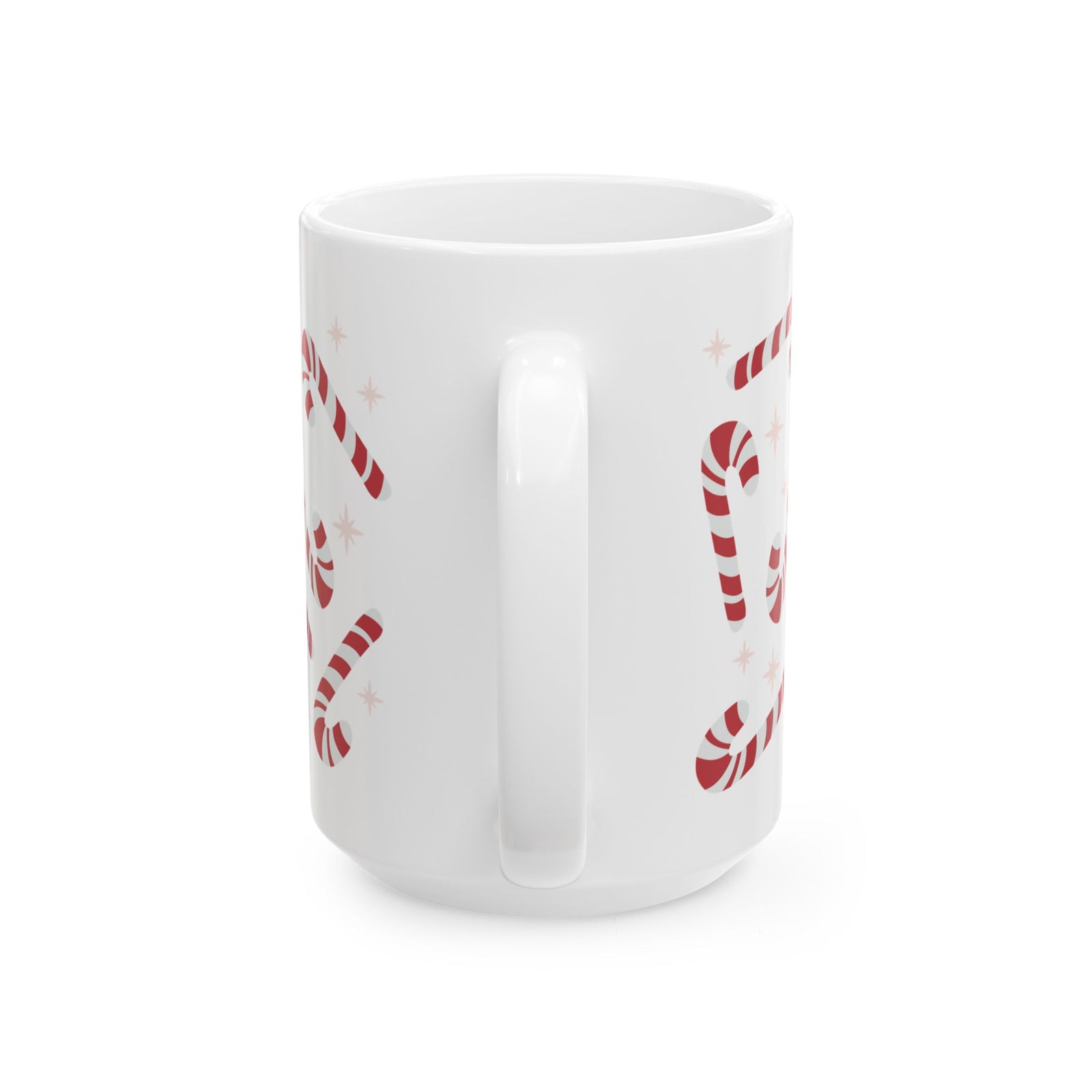Candy Cane Cute Ceramic Drink Mug Coffee Cup (11oz & 15oz)