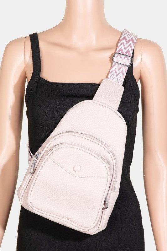 Fame Textured PU Leather Sling Bag - Sydney So Sweet