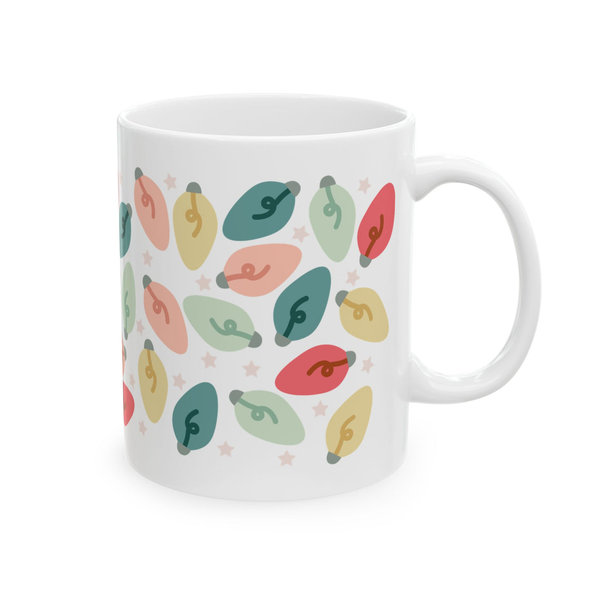 Bright Christmas Lights Ceramic Mug Coffee Cup (11oz & 15oz)
