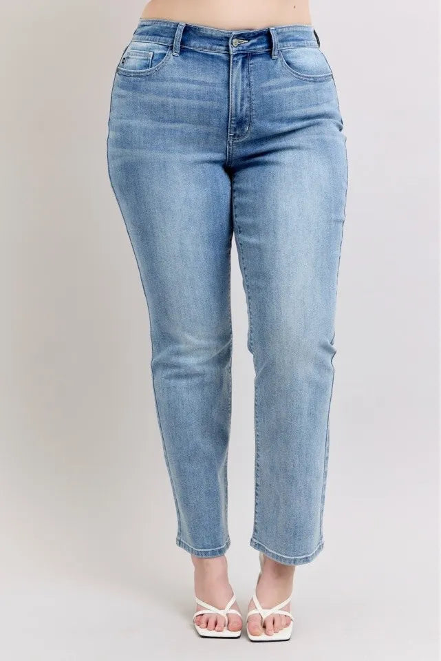 Judy Blue Plus Size High Waist Dad Jeans - Sydney So Sweet