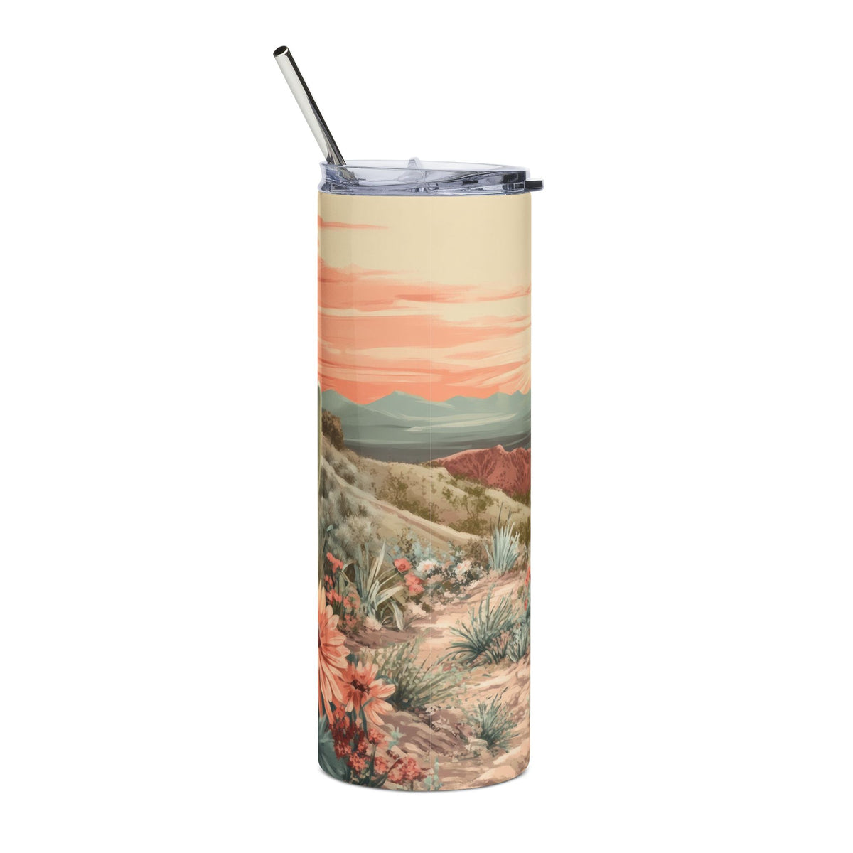 My Sin Was Great His Love Was Greater Floral Desert 20oz Faith Cross Stainless Steel Tumbler