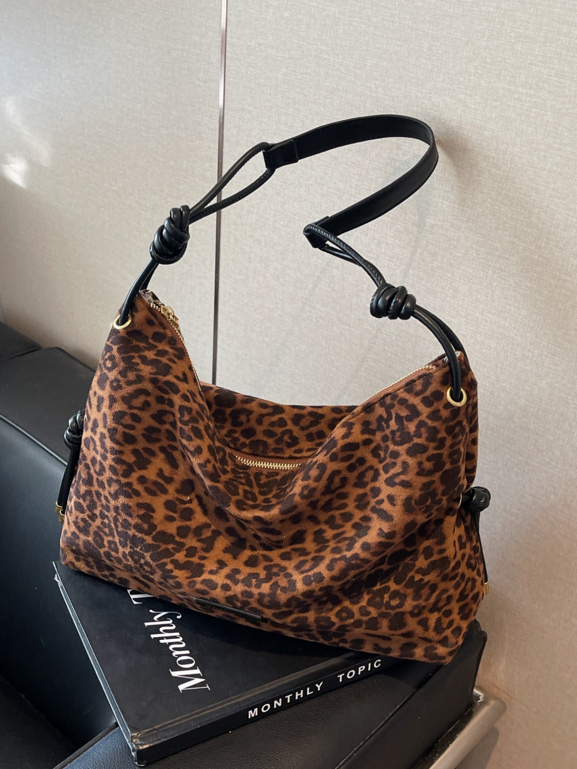 Suede Large Shoulder Bag - Sydney So Sweet