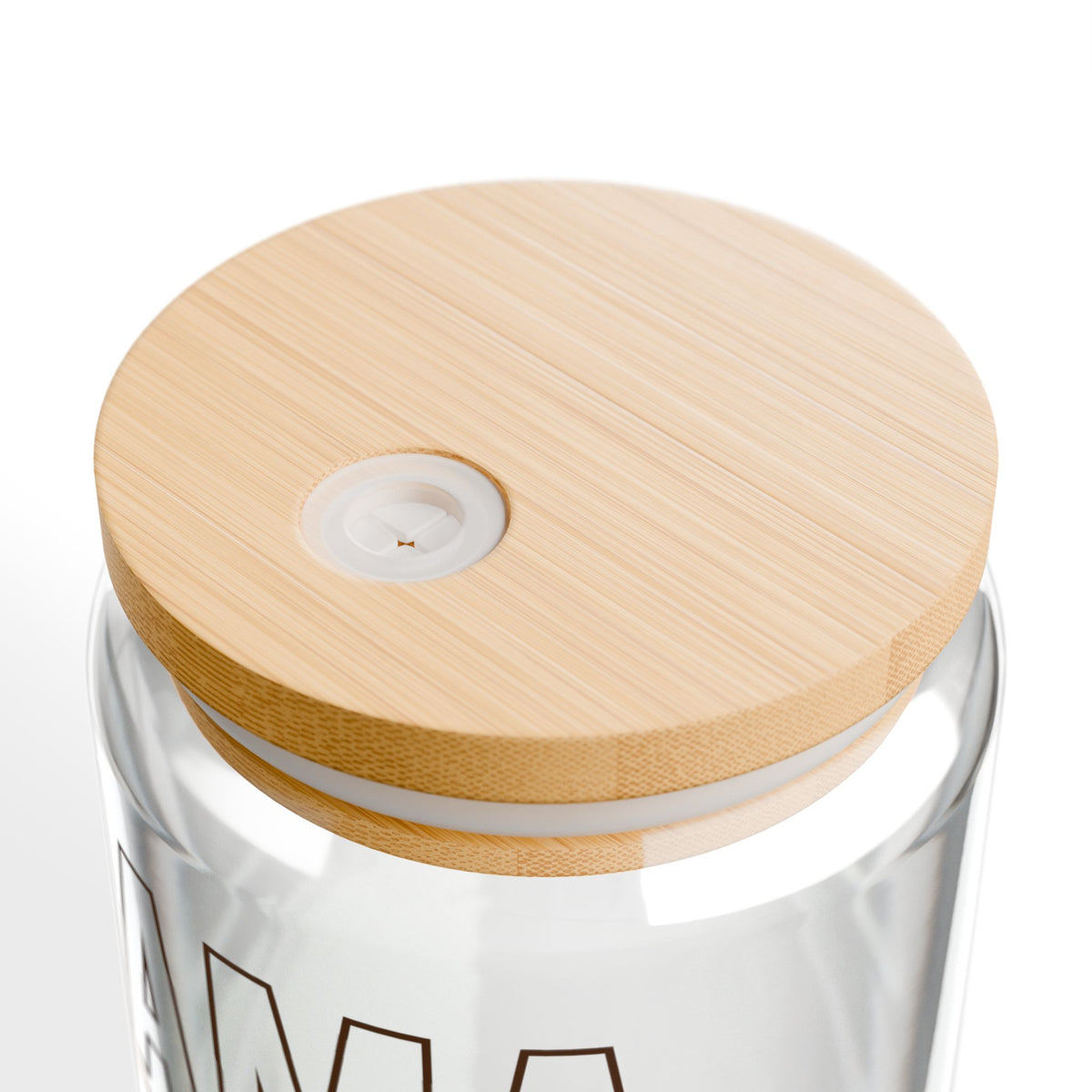 Mama Needs Coffee Sipper Glass 16oz Reusable Drink Jar with Lid & Straw
