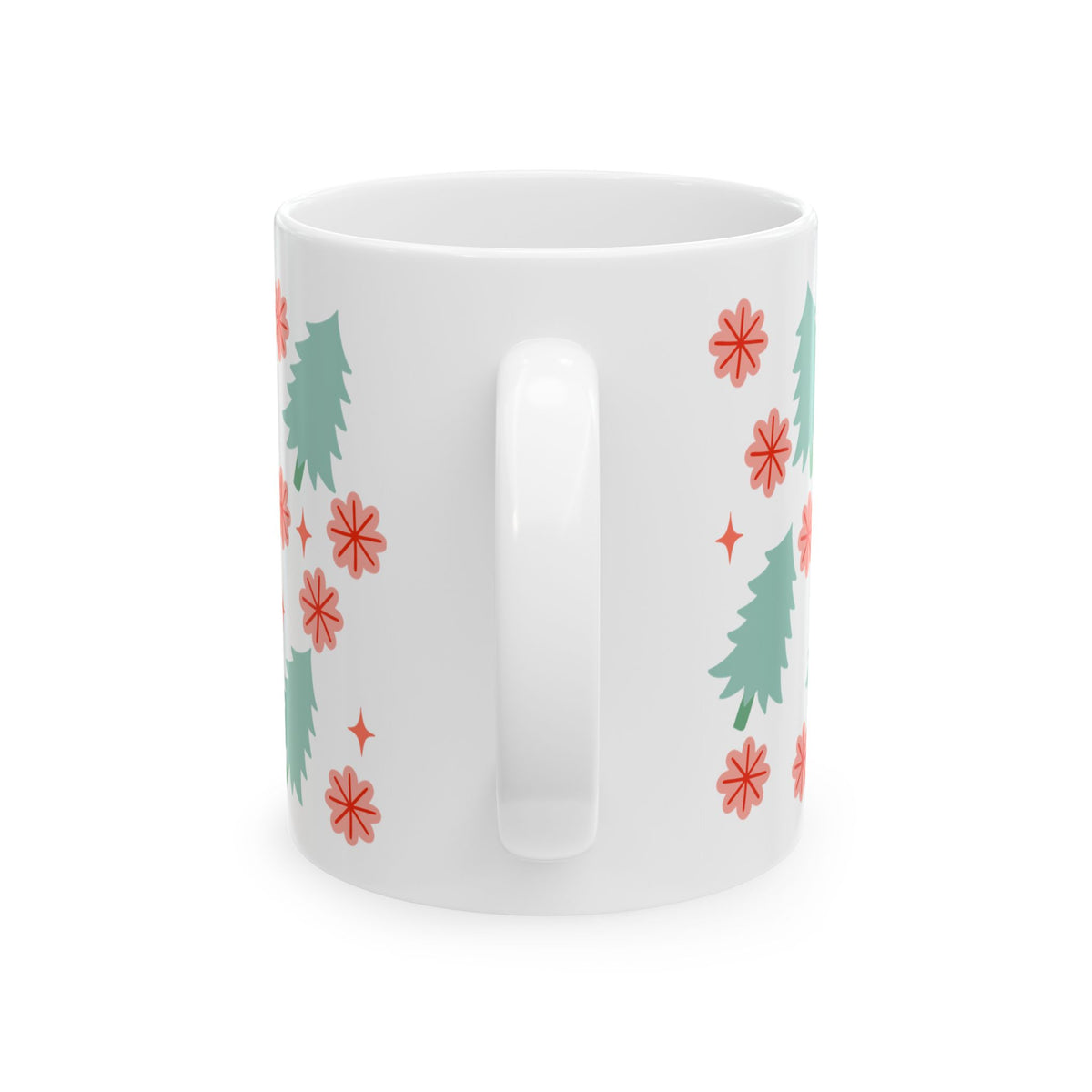Holly Jolly Christmas Holiday Ceramic Mug Coffee Cup (11oz & 15oz)