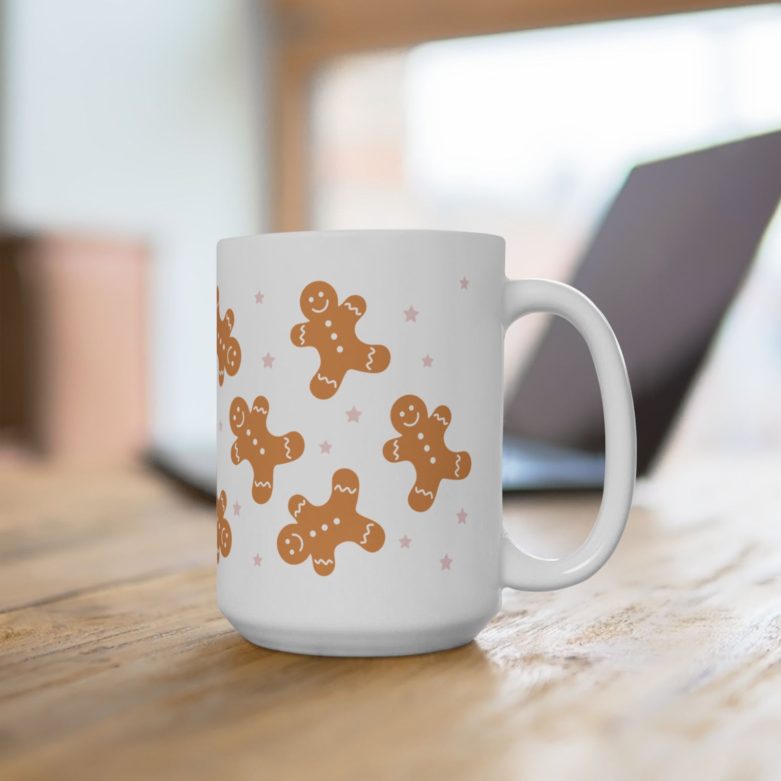 Christmas Gingerbread Cookies Ceramic Mug Coffee Cup (11oz & 15oz)