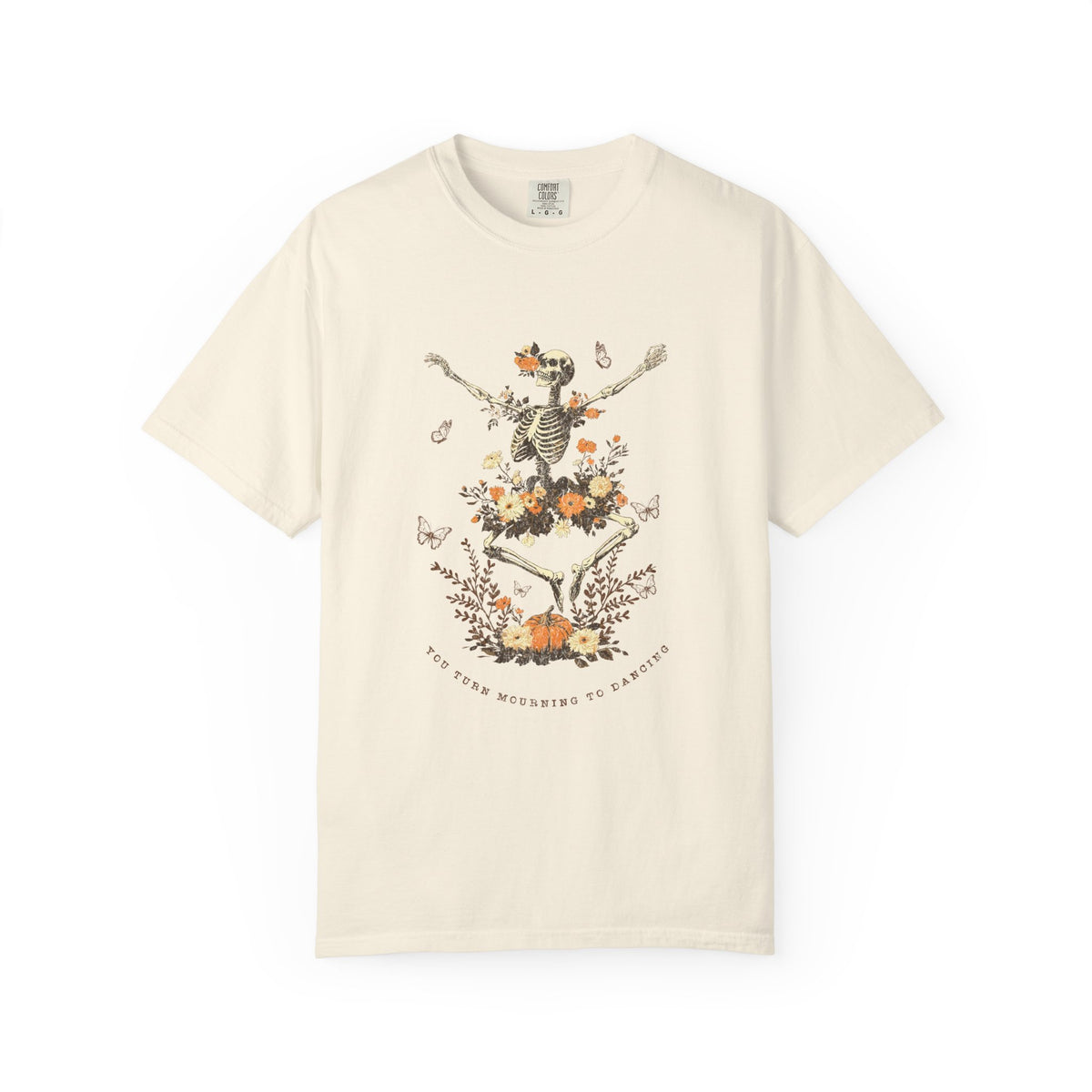 You Turn Mourning into Dancing T-Shirt Dancing Skeleton Halloween Christian Tee