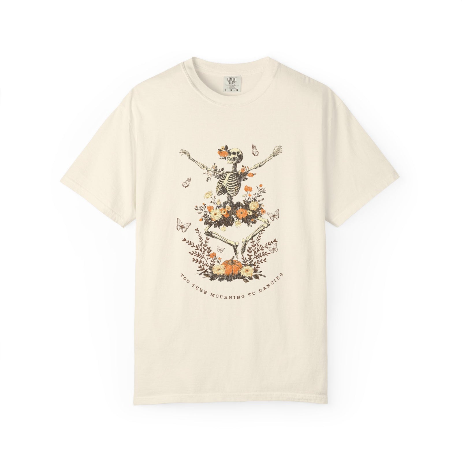 You Turn Mourning into Dancing T-Shirt Dancing Skeleton Halloween Christian Tee