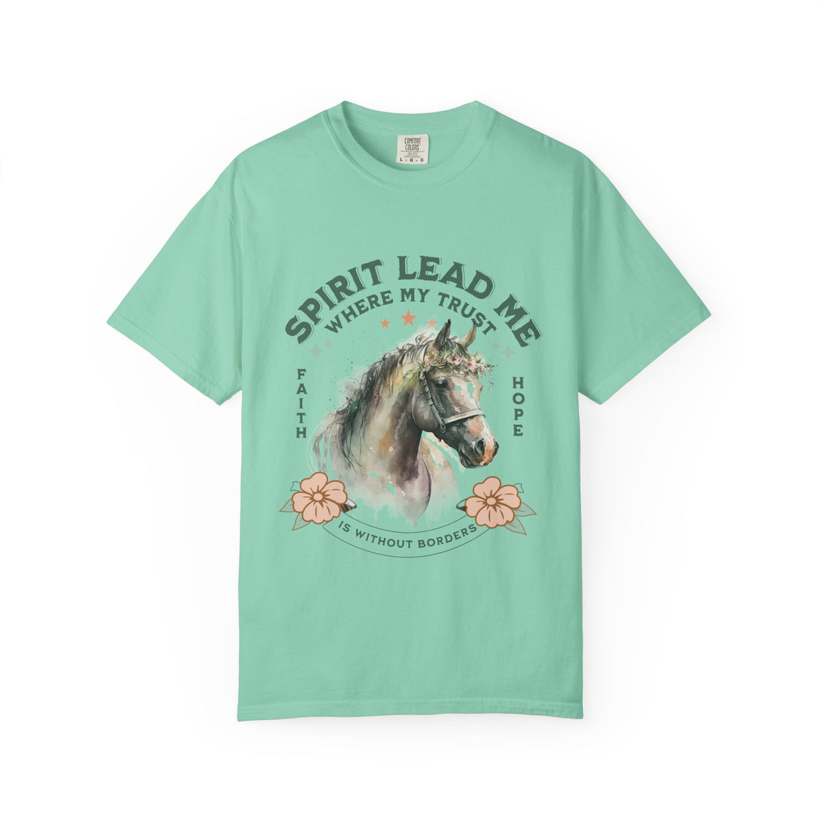 Spirit Lead Me Horse T-Shirt Faith & Hope Christian Graphic Tee