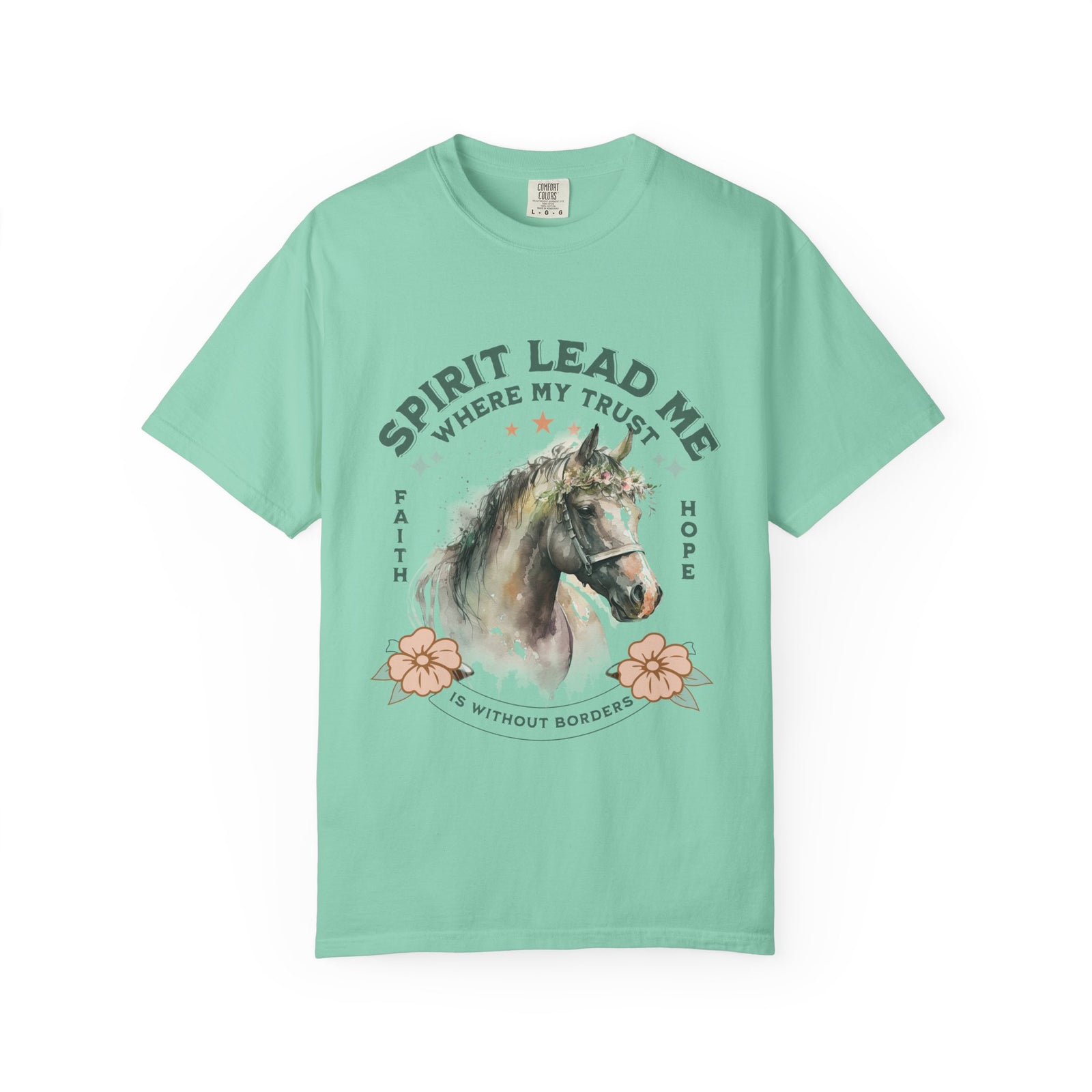 Spirit Lead Me Horse T-Shirt Faith & Hope Christian Graphic Tee