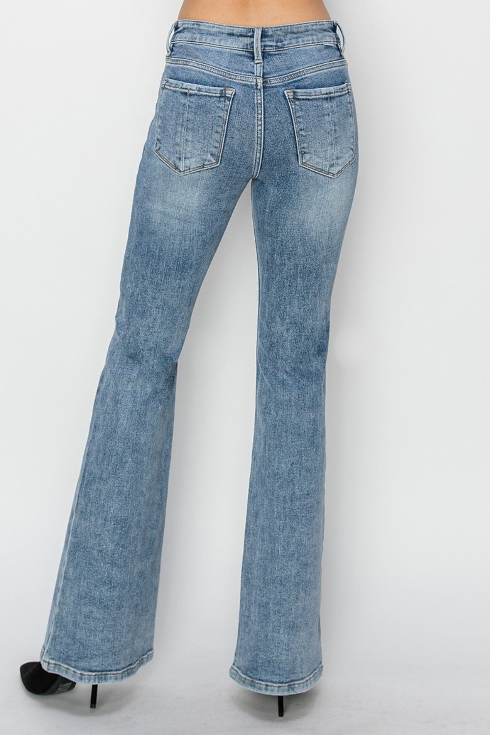 RISEN Full Size Mid Rise Bootcut Jeans - Sydney So Sweet