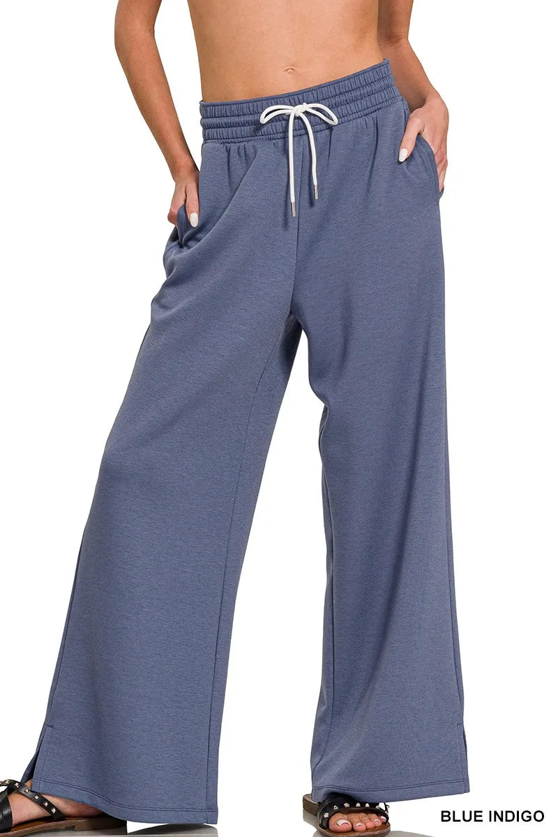 Zenana Scuba Drawstring Pants - Sydney So Sweet